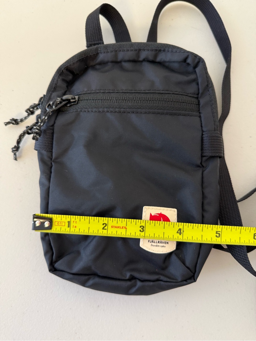 Fjallraven High Coast Pocket Black Mini Crossbody Travel Bag - Picture 5 of 11